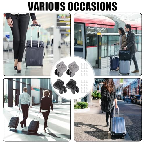 Oxxggkao Valise facile à installer, améliore la stabilité et la mobilité sur tous les terrains. Roue de rechange à double rouleau – vue 2