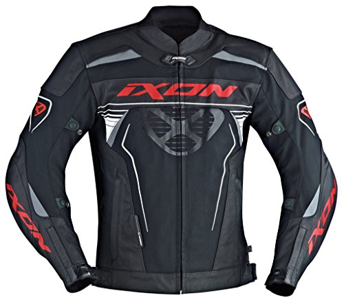 Ixon Blouson Moto Frantic, Noir/Rouge, Taille L