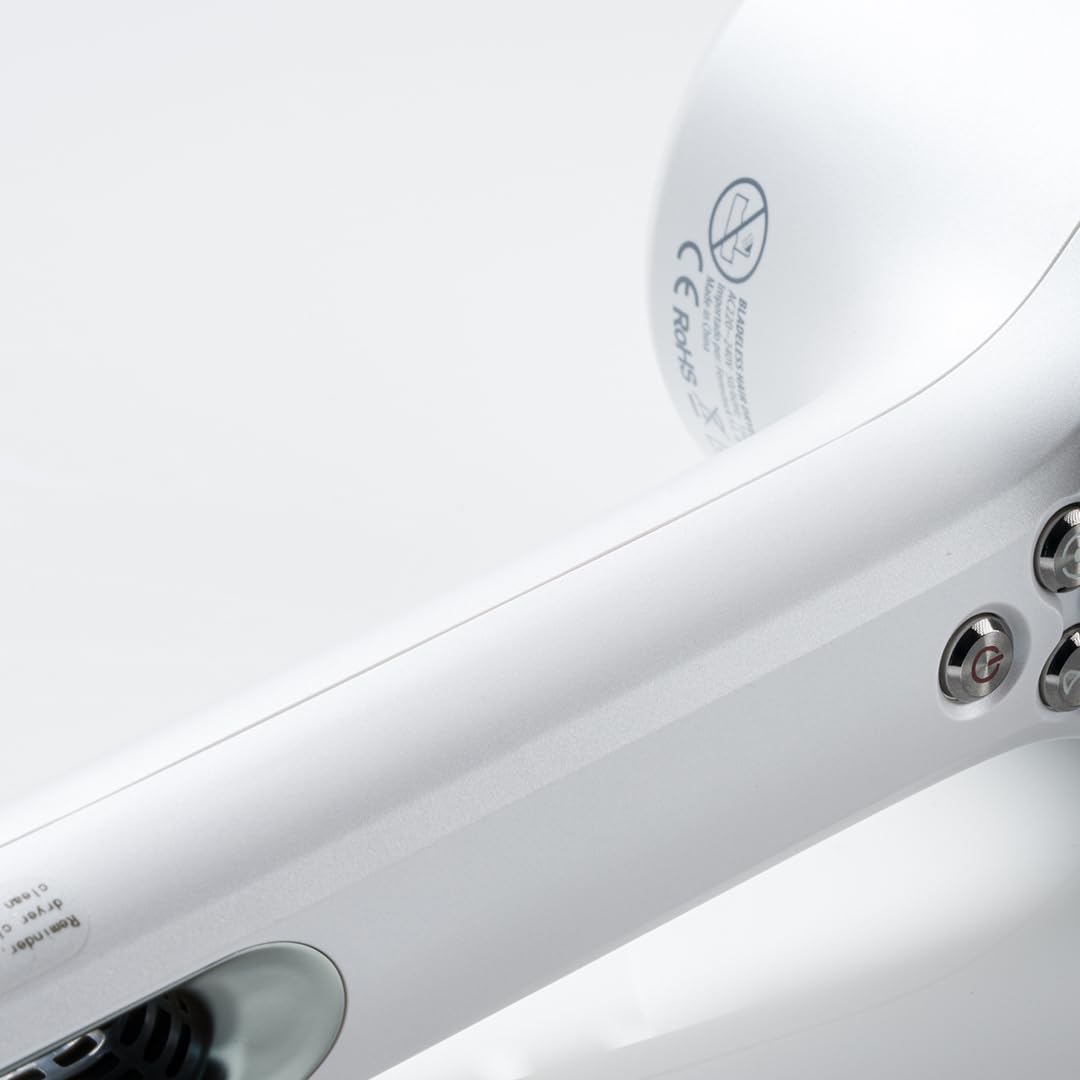 EOLUX | Secador de Pelo Profesional Iónico EX02 | Ergonómico, Sostenible y Silencioso | Protege el Cabello | Control de Temperatura | Motor Compacto | Boquillas Magnéticas | Pearl | 1500W