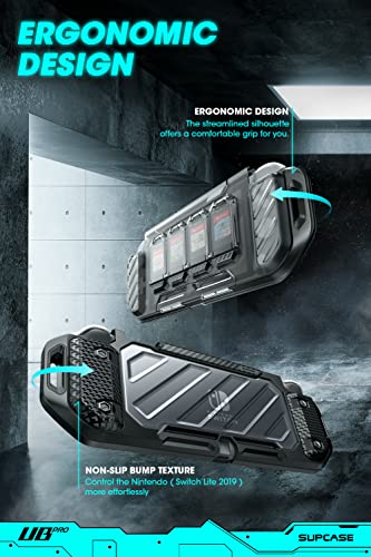 Supcase Unicorn Beetle Forma Series Case For Nintendo Switch Lite 2019, Rugged Slim Protective Case With Dustproof Front Cover & 4 Game Card Storage Slots (Frostblack) #TOP5