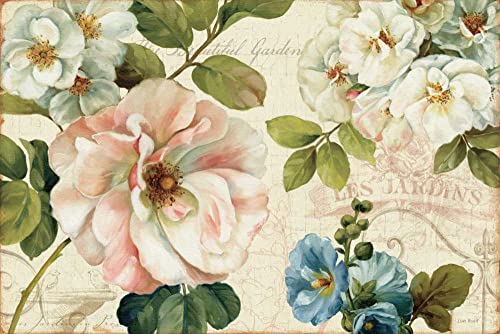 Toile enroulée paysage floral Audit Lisa pour une décoration murale de salon épurée