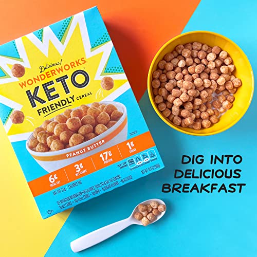 Peanut Butter Wonderworks Keto Friendly Breakfast Cereal, Keto Friendly Snack, 1G Sugar, 10.6 Oz #TOP4