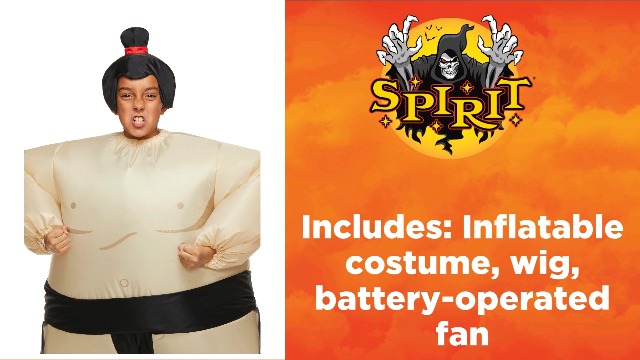 Disfraz Inflable de Luchador Sumo para Niños miniatura 4