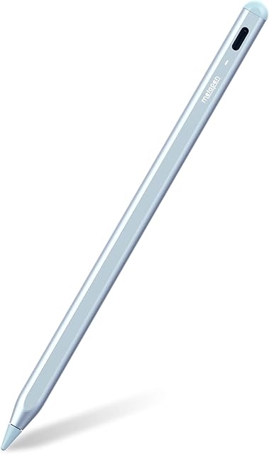 Metapen Pencil A8 Compatible iPad 2018-2022, 2X Faster Charge, Palm Rejection, Tilt Sensitivity Stylus Pen Compatible Apple iPad 10th~6th Gen iPad Pro 12.9/11'' iPad Air 5th iPad Mini 6th, Ice Blue