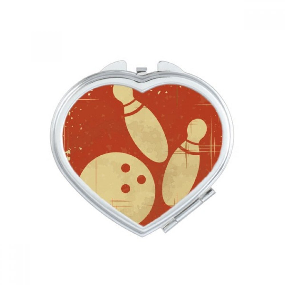 Miroir compact portable mignon motif sport football pour maquillage