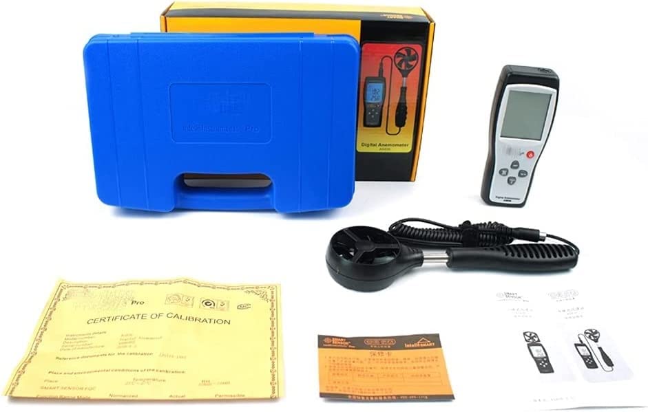 Digital Wind Speed Meter Anemometer Gauge Diagnostic-Tool Air Wind Velocity Meter 45m/s Temperature Measuring Data Hold，Multifunctional Measurement