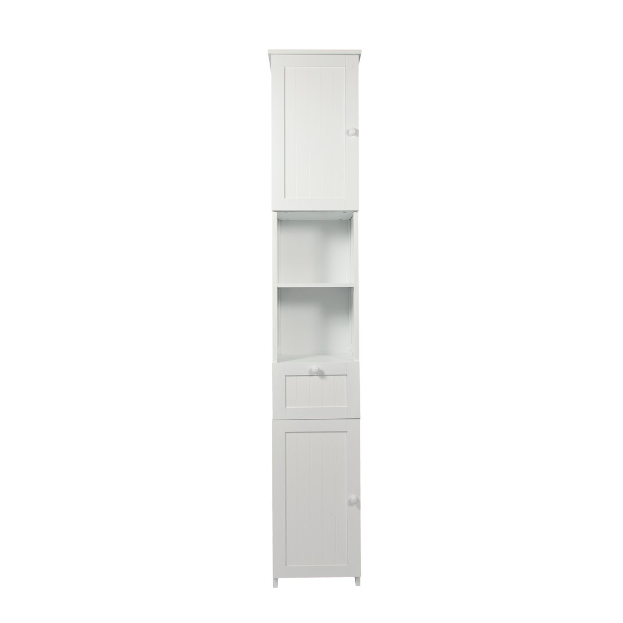 woodluv Woodlluv MDF Slim Shaker Tall Boy Free Standing Bathroom