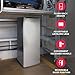 Frigidaire Upright Freezer, 6.5 cu. ft., Deep Freeze, Vinyl Coated Metal with Wire Shelving, Compact for Kitchen, RV, Dorm, Cabin, and Trailer, Platinum Design Series, Silver - 21D x 23W x 56H