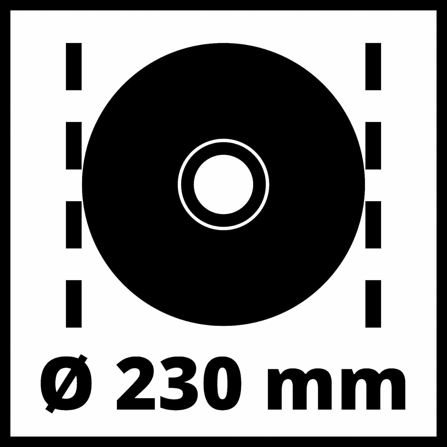 Einhell Winkelschleifer TE-AG 230/2000 (2000 W, Scheibe Ø 230 mm, Softstart, Schutzhaube, ohne Trennscheibe)