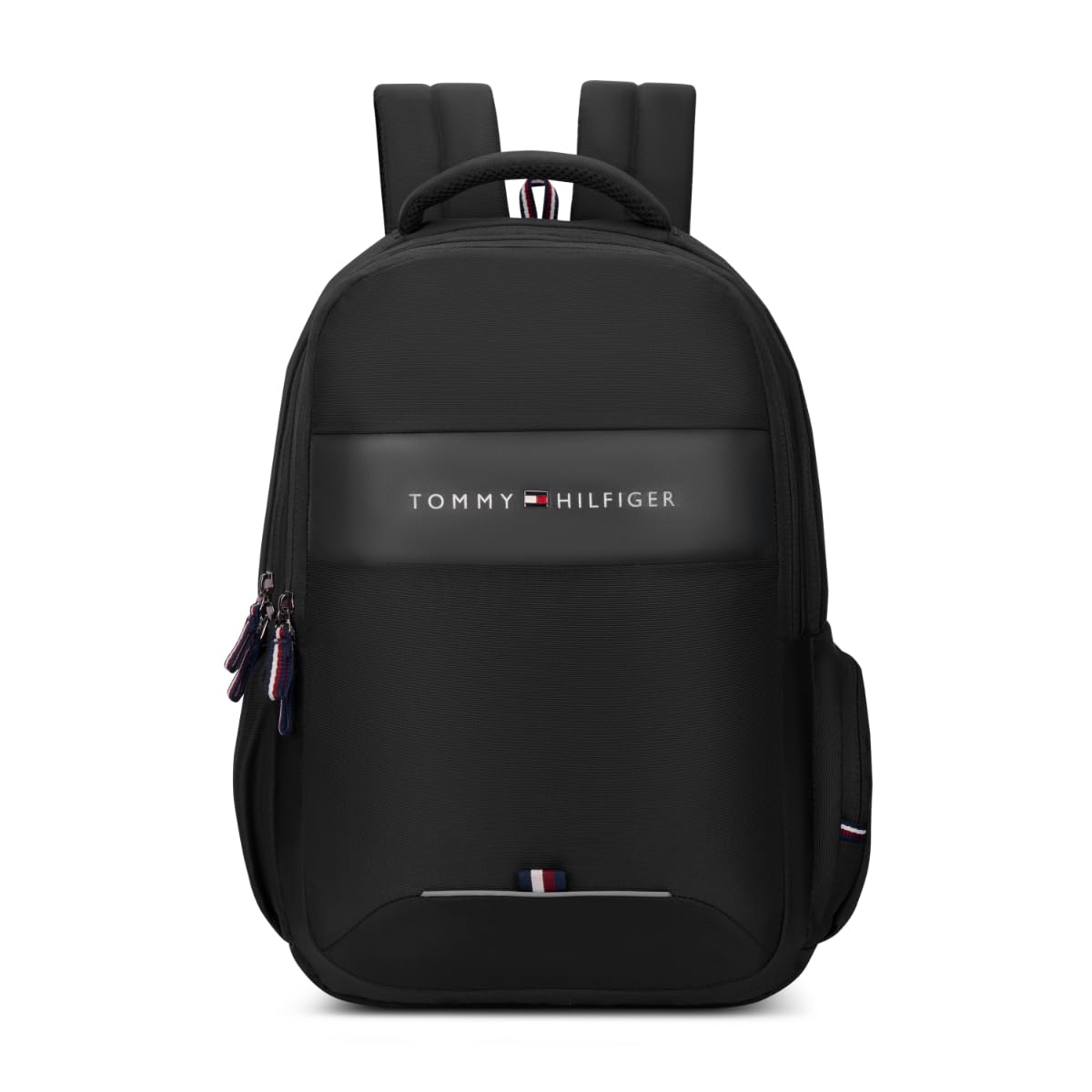 Tommy Hilfiger Joshua Polyester Unisex 15 Inch Laptop Backpack - Black | 21 Ltr Capacity| Padded & Adjustable Strap | Water Resistant | 3 Compartment | Water Bottle Holder | USB Cable holder Pocket-image-30