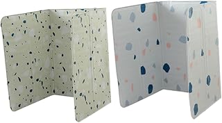 FUNNETOYU 2 Piezas Protector Salpicaduras Aceite Antiviento para Cocina y Camping Barreras Salpicaduras Pantallas para Placas Inducción y Estufa Decorativas y Fáciles de Limpiar