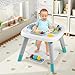 BABY JOY 6-in-1 Baby Activity Center, Baby Jumper & Interactive Play Table with 360° Rotating Seat, Detachable Toys & Music, Montessori-Inspired Design, Activity Center for Infant Toddlers 6-36 Months