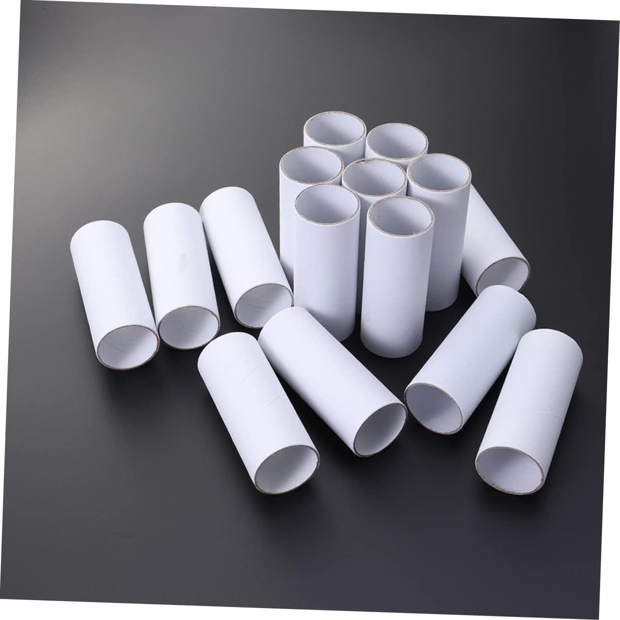 PLAFOPE 20pcs White Kraft Paper Tubes for Drawings Art and Posters Recyclable Cardboard Mailing Tubes Diameter Height Storage and DIY Craft Projects