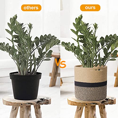 NC 2 Pezzi Cesto per Piante in Corda di