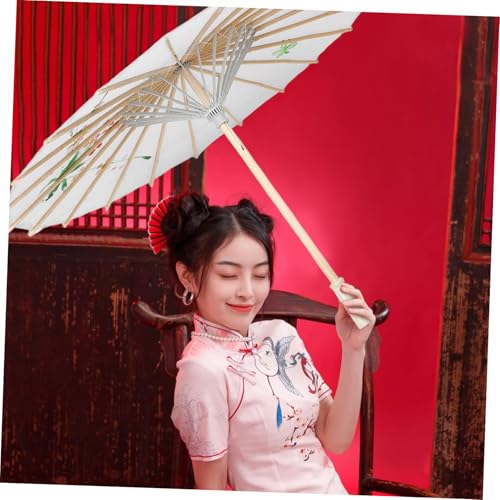 Sombrilla japonesa de seda para baile antiguo y eventos clásicos 6