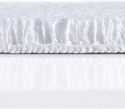 Mino Kaydırmaz Taban Beyaz 2'li Banyo Paspası 60 x 100-50 x 60, Beyaz