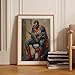 Superman Bathroom Home Décor Art Print - Premium Giclee Fine Art Prints - Aesthetic Modern Vintage Painting Style Super Hero Wall Art Print Poster for Home and Bathroom Decor, Ready to Frame