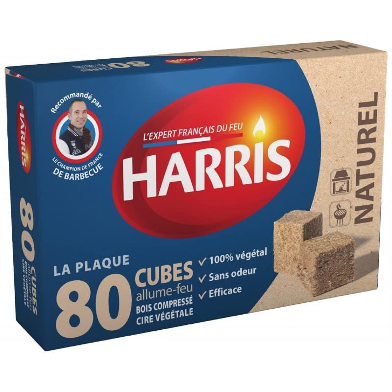 HARRIS - 80 Allume Feux Naturels - ( Lot De 3 )