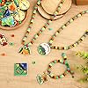 DTOFOOT 24 Sets Camp Beaded Necklace Craft Camping Jewelry Making Set Camp Name Tag Necklace for Outdoor Activities Summer Camp Party Favors Classroom Adventure Rewards Gifts #5