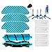 SODIAL Filtro HEPA per Robot Aspirapolvere Cecotec Conga 4090 5090 Spazzola Un Rullo Principale Spazzole Laterali Mop Kit Stracci di Stoffa