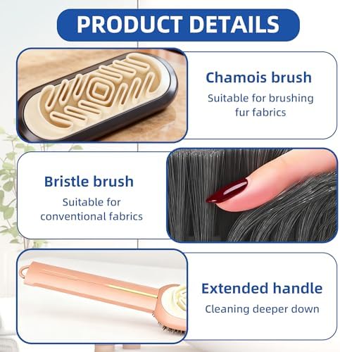 2-in-1 Suede Shoe Brush - Double-Sided Nubuck Cleaner & Rubber Eraser for Effective Suede Care, Long Handle Design for Easy Cleaning & Maintenance of Footwear
