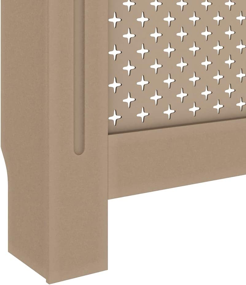 Radiator Cover Cabinet, 67.7"x7.5"x32.1" MDF, Modern Slatted Design for Living Room, Home Decor, Heater Storage Shelf