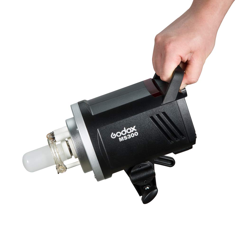 Godox MS300 Lámpara Flash de Estudio Compacto, Incluye Reflector AD-R6，Bowen Mount, 300W, Anti-preflash, Lámpara de Modelado, Función Flash Antiniebla