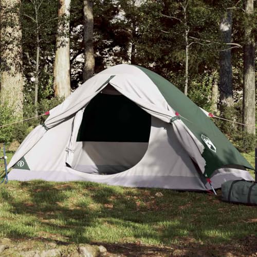 Tente de camping 2 places verte étanche avec moustiquaire