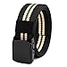 ZERAOKE Men’S Nylon Golf Belt with Plastic Automatic Buckle,Adjustable Webbing Belt for Casual Work Training Outdoor-Colors 14-3.8 X120 Cm/1.5 X 47.2 in