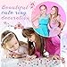 Jerify 2 Boxes Valentine Kids Rings for Girls, Adjustable Little Girl Dress up Rings Play Jewelry Princess Jewel in Box for 4-12 Year Old Kids Toys Party Favors Birthday Gifts Assorted(Stylish Style)