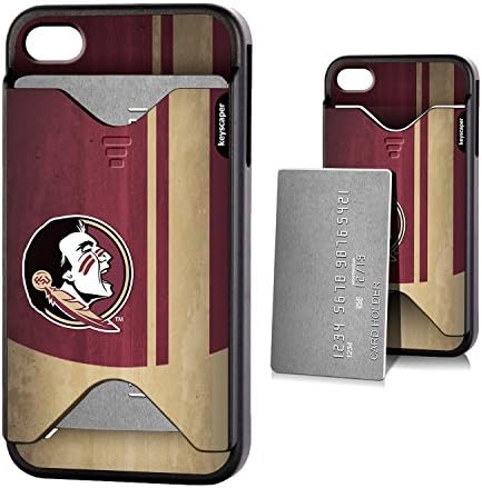 Florida State Seminoles iPhone 4 & iPhone 4s Credit Card Case officially licensed by Florida State University for the Apple iPhone 4/4S by keyscaper Sleek Light CARDS CASH ID Precise Rigid