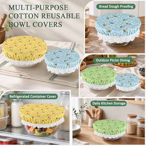 Guplai Reusable Bowl Covers for Bread Proofing Sourdough Accessories 3 pack - image 4