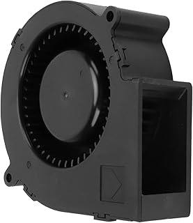 12V Blower Fan DC12V 2.7A Two Ball Bearing Brushless 4500RPM PBT Glass Fiber Copper Brushless Blower Fan High Velocity Drum Fan for Factory