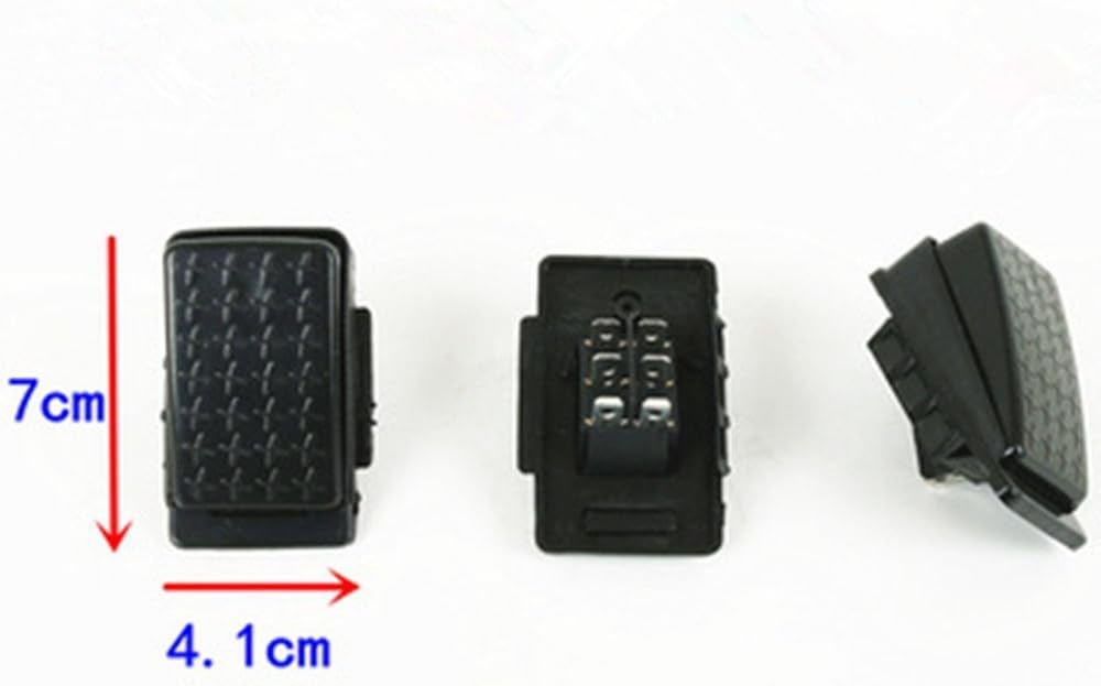 6volt 12volt Kids Electric Cars Accelerator Foot Pedal Reset Control Switch for Kids Ride On Cars,Electric Battery Remote Tractor Quad Toy Black 6-pin Socket