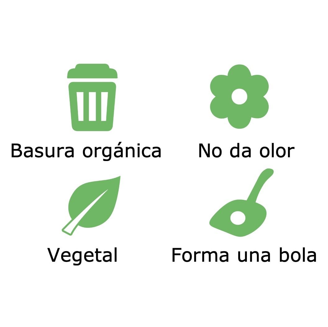 Siria-60L-Arena para Gatos Vegetal y Aglomerante-Set 6 Bolsas de 10 litros
