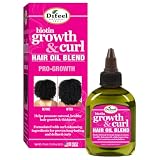 Difeel Biotin Growth and Curl Hair Oil Blend - Travel Size 2.5 oz.