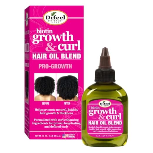 Difeel Biotin Growth & Curl Premium Hair Oil 2.5 oz.