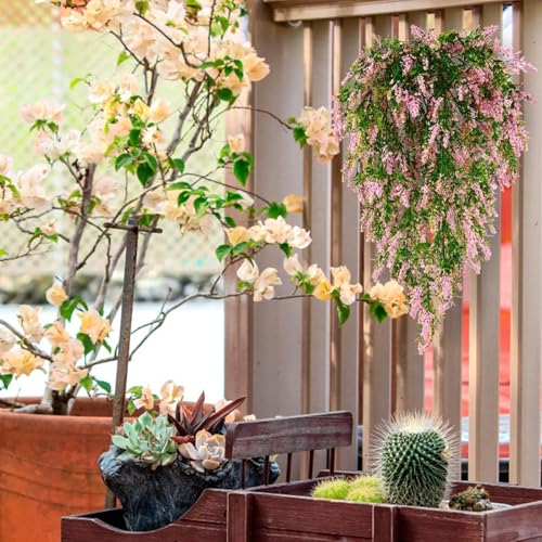 Flores artificiales para patio que transforman tu terraza en un oasis verde 4