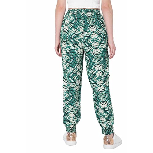 Image of VERO MODA Printed Viscose Regular Womens Casual Wear Pants (S22VM10272601-P)