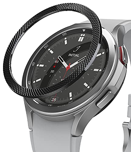 Bisel Galaxy Watch 4 Classic 46mm Ringke de acero inoxidable negro carcasa protectora