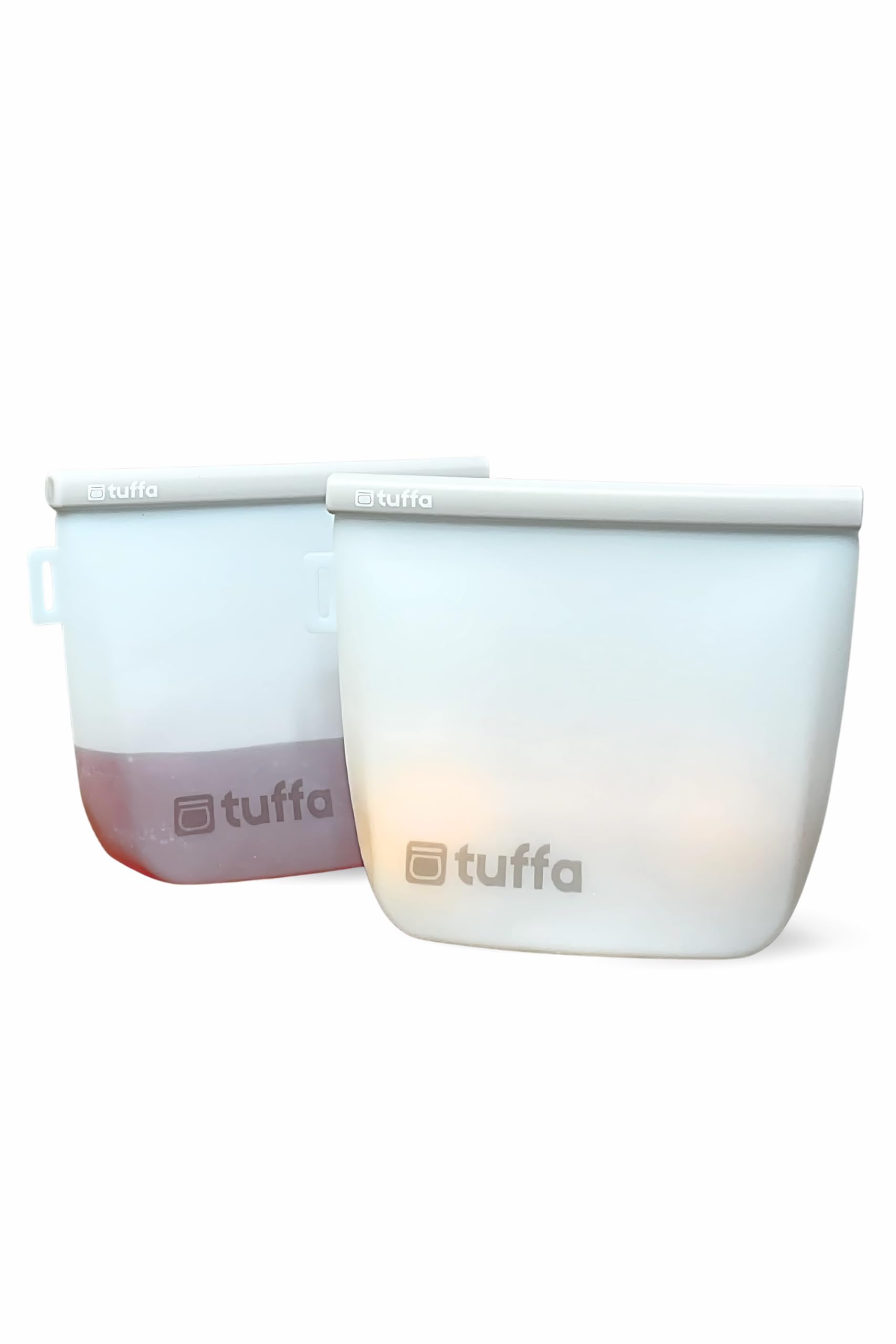 Tuffa Blue Reusable Silicone Food Storage Bag – 1.5L, 2 Pack, – Ultra Leakproof Locking Bar Seal – Bpa-Free, Freezer, Microwave & Dishwasher Safe – Eco-Friendly Resealable Snack & Lunch Bag