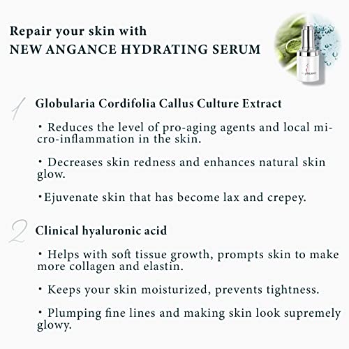 New Angance Hydrating Serum Hyaluronic Acid For Face Sooth Skin And Relieve Premature Oxidation Intense Moisturizing Effect For All Skin Types, 1 Fl Oz #TOP5