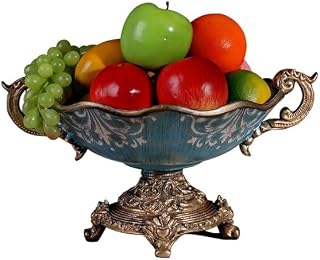 CHICKEN Fruit Platter European Style Fruit Plate Home Decoration Living Room Coffee Table Fruit Plate Ornaments Retro Practical Large Dried Fruit Plate Fruit Basket For Kitchen