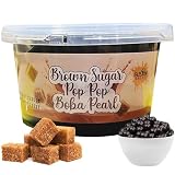 Fusion Select Boba Bursting Bobaz Popping Bobaz Pearls Fruit Tea Snack Toppings (490 Grams, Brown...