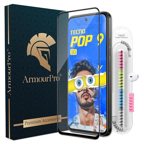 Image of ArmourPro Anti Spy Matte Privacy Tempered Glass for iPhone 4s (6.0 Inch) with Edge-to-Edge Protector, Full Screen Coverage and Easy Installation kit | Black, Pack of 2
