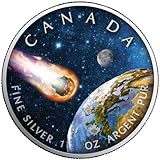  Maple Leaf Das Universum (1) Meteorit 2023 1 oz 999 Silbermünze Farbe