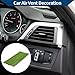 Hihaha Air Vent Decoration Strip/for All Straight Air Vent Outlet for Car Interior Air Vent Decoration Strip/Durable PVC, Rhinestones / 10 Pcs Green