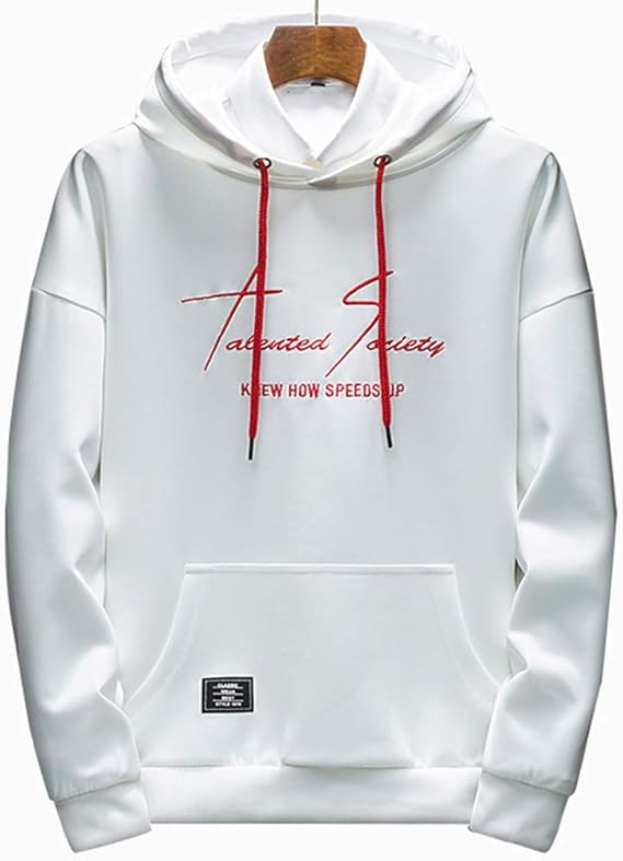 Amazon パーカー メンズ フード付き 大きいサイズ パーカー メンズ プルオーバー 長袖 ゆったり 裏起毛 春秋冬 白 M トレーナー パーカー 通販