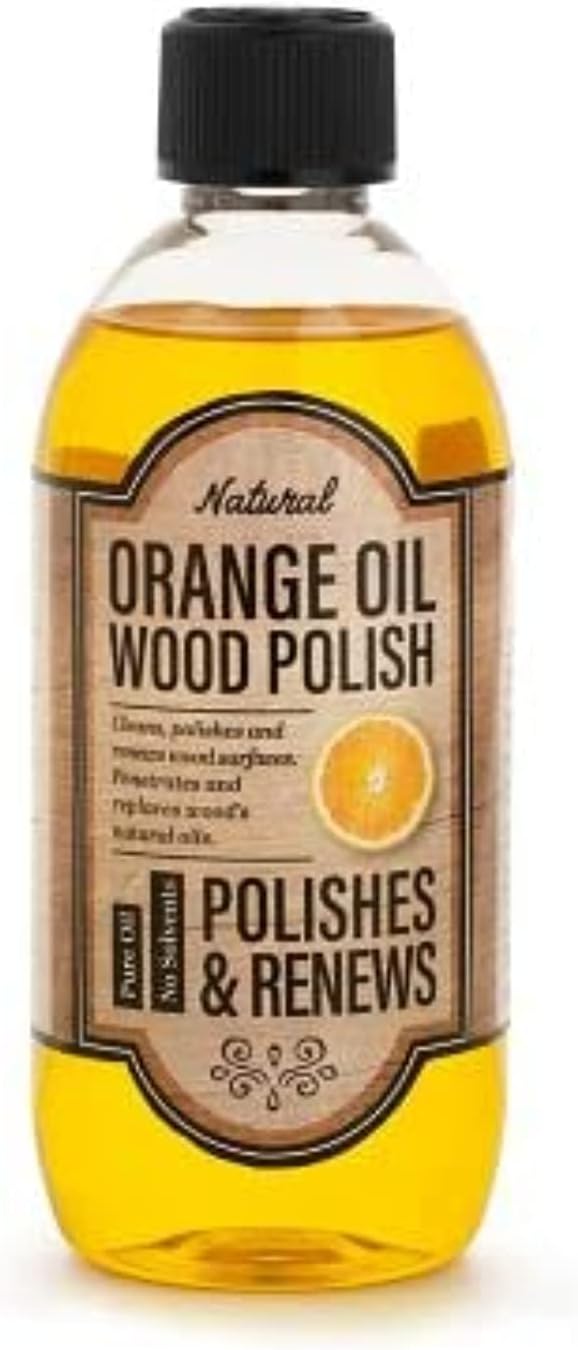 Lakeland Orange Oil Wood Furniture Polish 500ml – Revives & Renews Wooden Furniture
