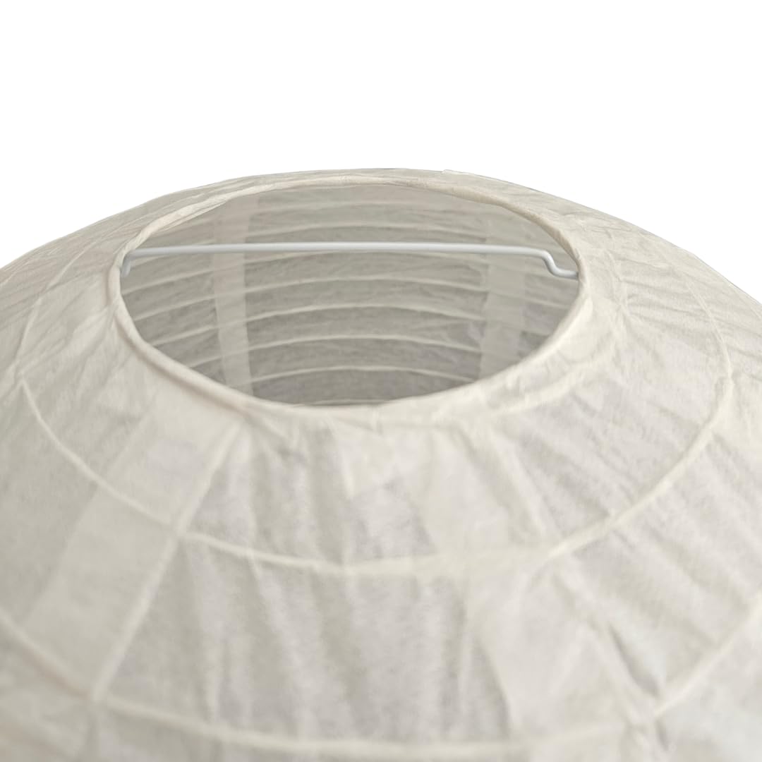 Paralume decorativo in carta, bianco, di ricambio, per lampada a sospensione, lampada da tavolo, lampada da terra, 1 paralume in carta, diametro: 40 cm